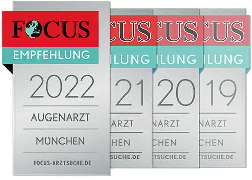 Focus Empfehlung 2022 Augenarzt München Prof. Parasta